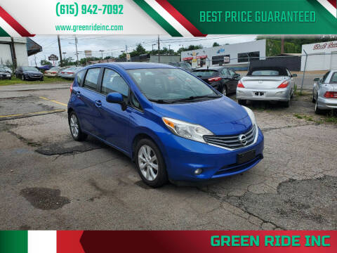 2014 Nissan Versa Note for sale at Green Ride Inc in Nashville TN