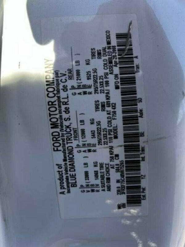 2008 Ford F-750 Super Duty