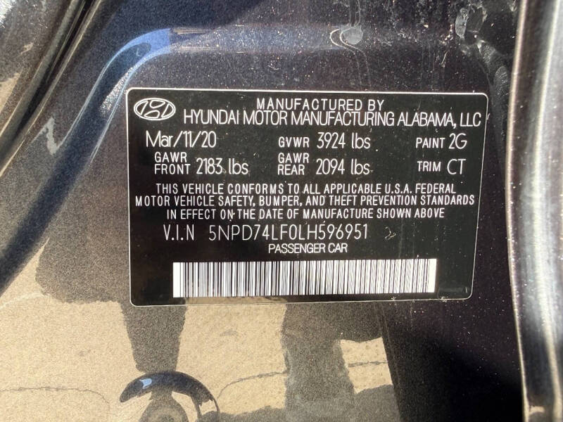 2020 Hyundai Elantra SE