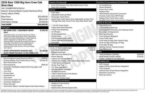 2026 RAM 1500