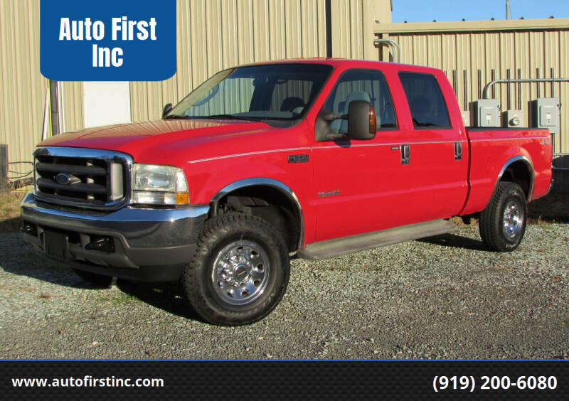 2004 Ford F-250 Super Duty for sale at Auto First Inc in Durham NC