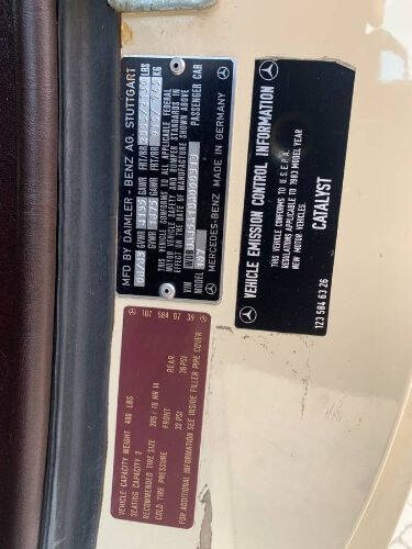 1983 Mercedes-Benz 380-Class 380 SL