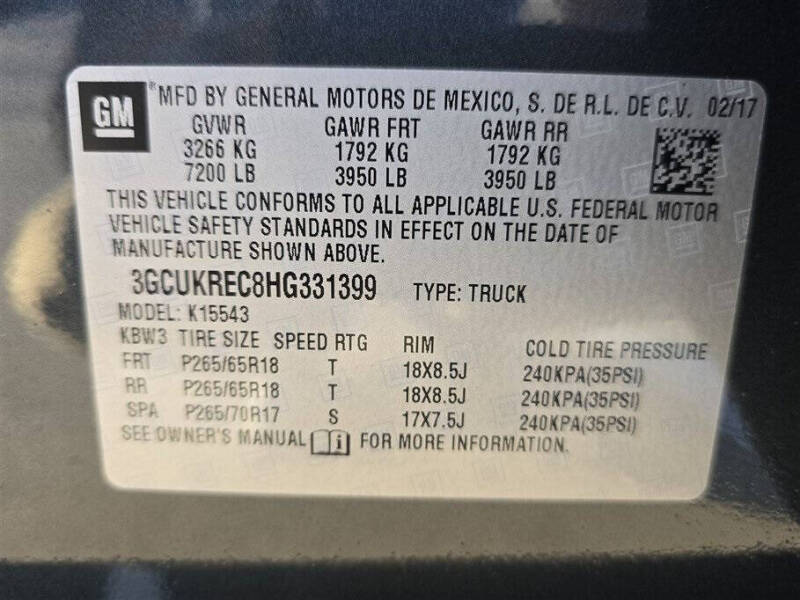 2017 Chevrolet Silverado 1500 LT