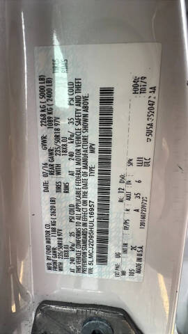 2017 Lincoln MKC Select