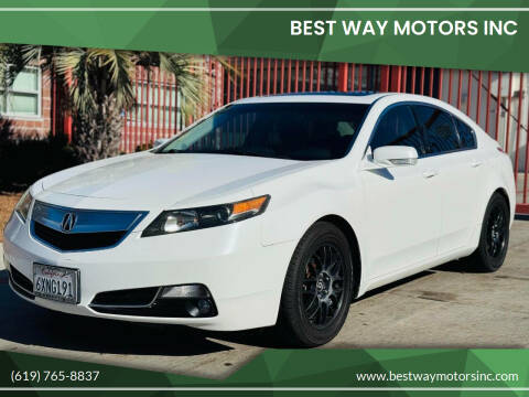 2013 Acura TL for sale at BEST WAY MOTORS INC in San Diego CA