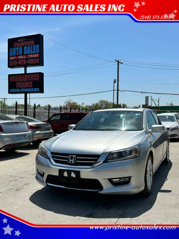 2014 Honda Accord for sale at PRISTINE AUTO SALES INC in Pontiac MI