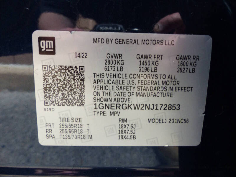 2022 Chevrolet Traverse LT Cloth