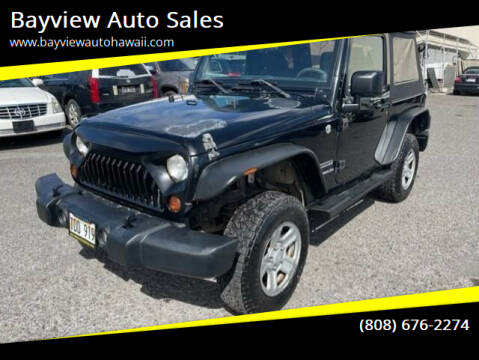 2012 Jeep Wrangler for sale at Bayview Auto Sales in Waipahu HI