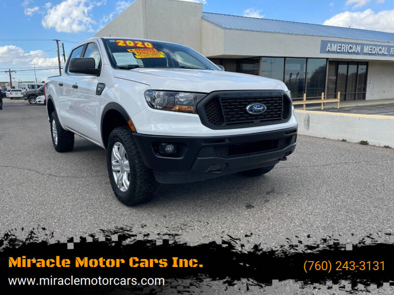 2020 Ford Ranger for sale at Miracle Motor Cars Inc. in Victorville CA