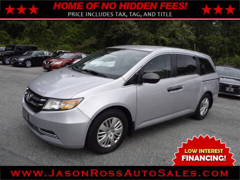 2015 Honda Odyssey for sale at Jason Ross Auto Sales in Burlington NC