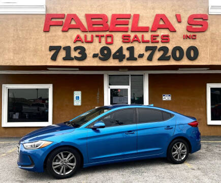 2017 Hyundai Elantra for sale at Fabela's Auto Sales Inc. in South Houston TX