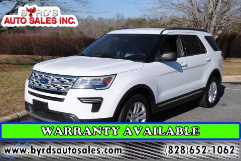 2019 Ford Explorer for sale at Byrds Auto Sales in Marion NC