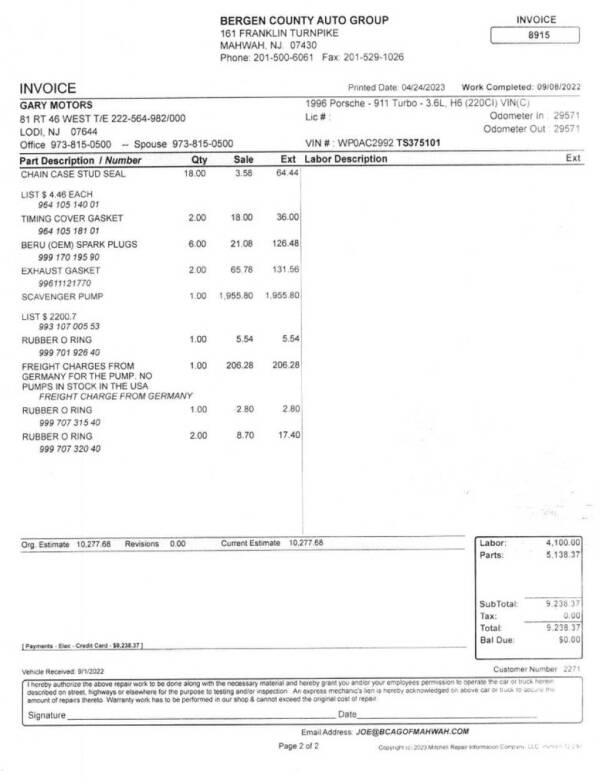 1996 Porsche 911 Turbo