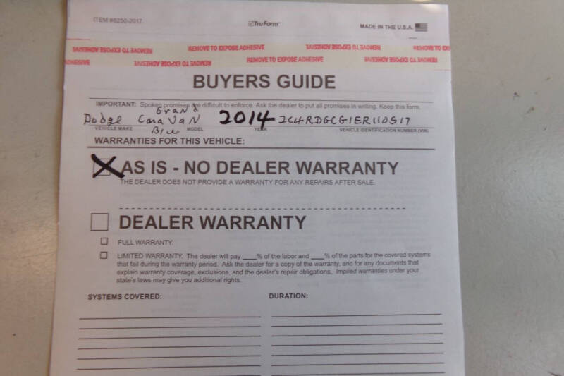 2014 Dodge Grand Caravan SXT