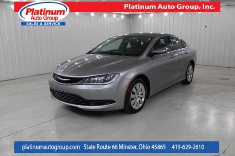 2015 Chrysler 200 for sale at Platinum Auto Group Inc. in Minster OH