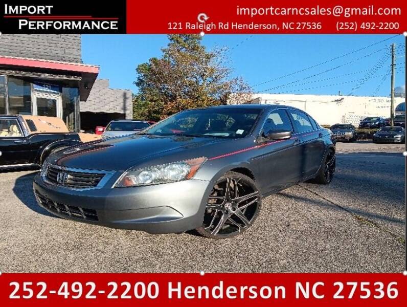 2009 Honda Accord for sale at Import Performance Sales - Henderson in Henderson NC