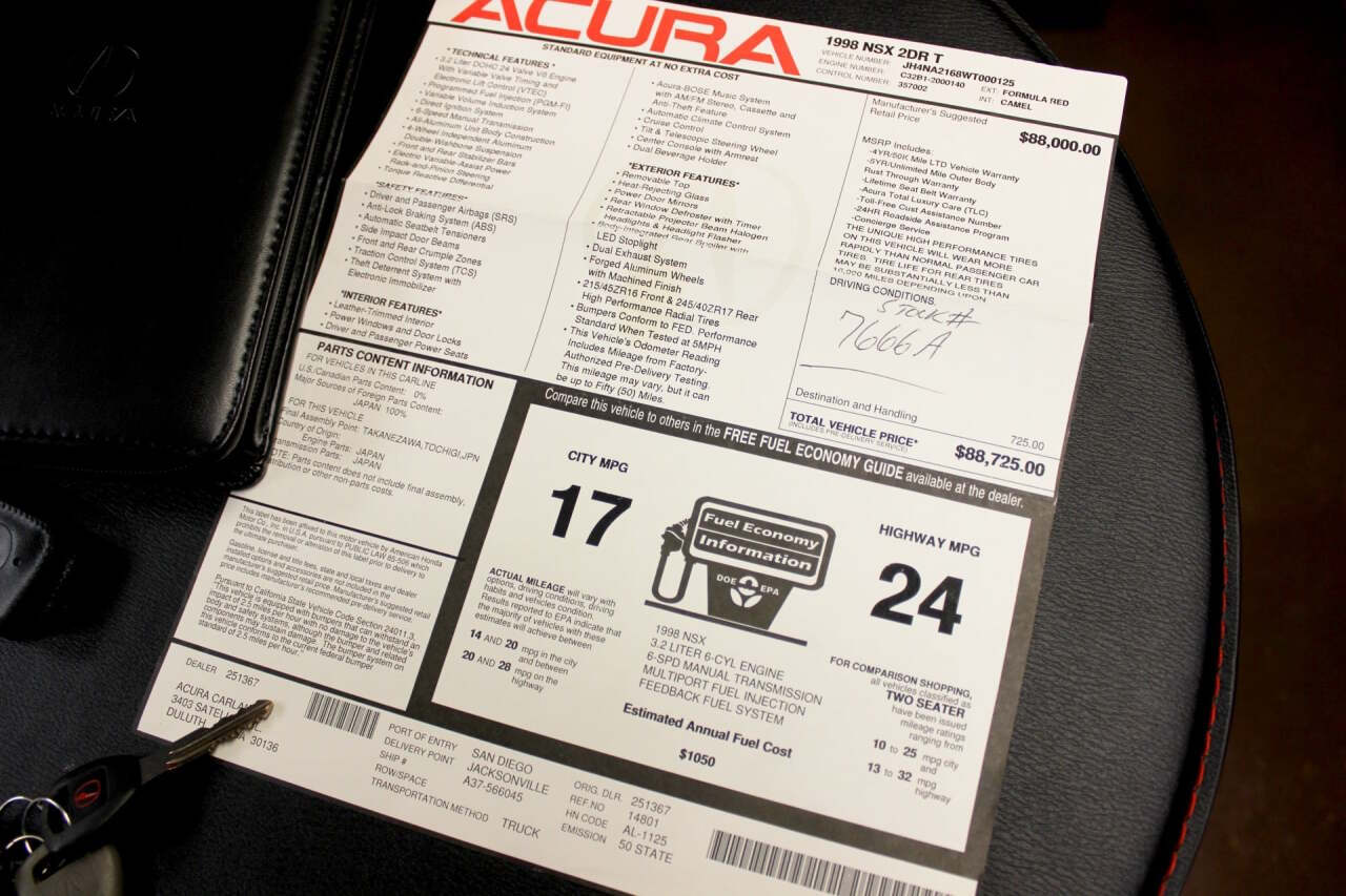 1998 Acura NSX 57