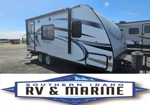 2017 Keystone PASSPORT for sale at SOUTHERN IDAHO RV AND MARINE - Used Trailers in Jerome ID