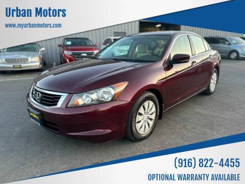 2008 Honda Accord for sale at Urban Motors in Sacramento CA