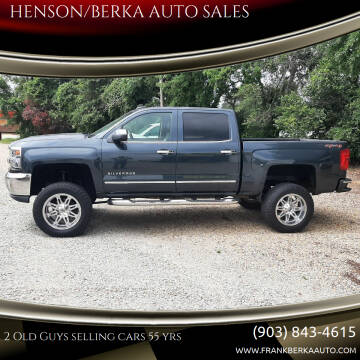 2017 Chevrolet Silverado 1500 for sale at HENSON/BERKA AUTO SALES in Gilmer TX
