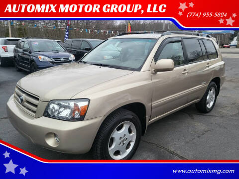 2007 Toyota Highlander for sale at AUTOMIX MOTOR GROUP, LLC in Swansea MA