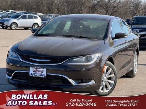 2015 Chrysler 200 for sale at Bonillas Auto Sales in Austin TX