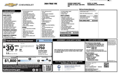 2024 Chevrolet Trax RS