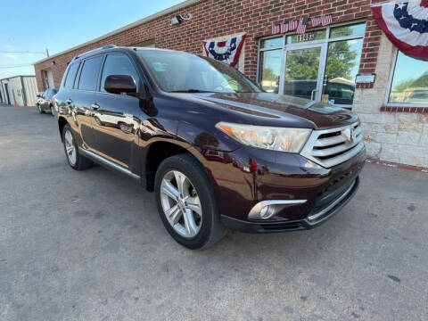 2012 Toyota Highlander for sale at Tex-Mex Auto Sales LLC in Lewisville TX
