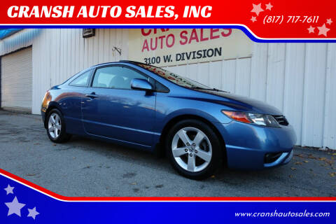 2007 Honda Civic for sale at CRANSH AUTO SALES, INC in Arlington TX