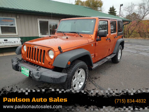 2011 Jeep Wrangler Unlimited for sale at Paulson Auto Sales and custom golf carts in Chippewa Falls WI