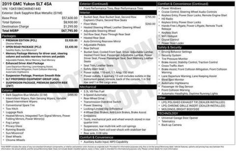 2019 GMC Yukon SLT