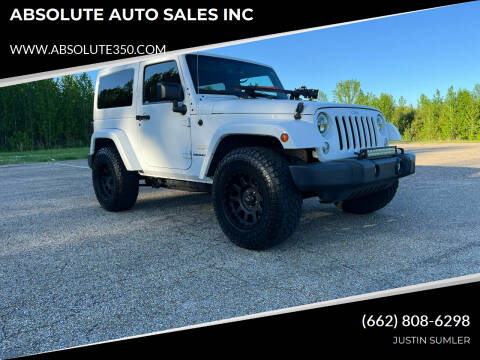 2015 Jeep Wrangler for sale at ABSOLUTE AUTO SALES INC in Corinth MS