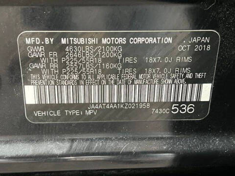 2019 Mitsubishi Eclipse Cross LE