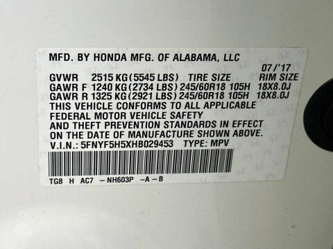 2017 Honda Pilot EX-L