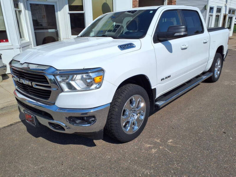 Used 2021 RAM Ram 1500 Pickup Big Horn/Lone Star with VIN 1C6SRFFT0MN512148 for sale in Sand Creek, WI