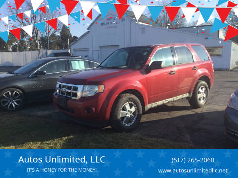 2010 Ford Escape for sale at Autos Unlimited, LLC in Adrian MI