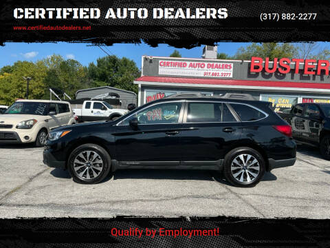 2017 Subaru Outback for sale at CERTIFIED AUTO DEALERS in Greenwood IN