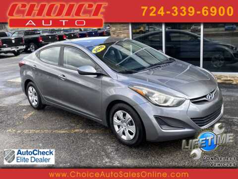 2016 Hyundai Elantra for sale at CHOICE AUTO SALES in Murrysville PA