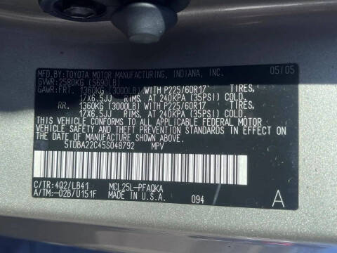 2005 Toyota Sienna XLE Limited 7 Passenger