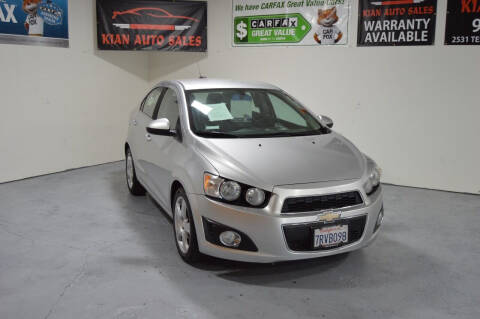 2016 Chevrolet Sonic for sale at Kian Auto Sales in Sacramento CA