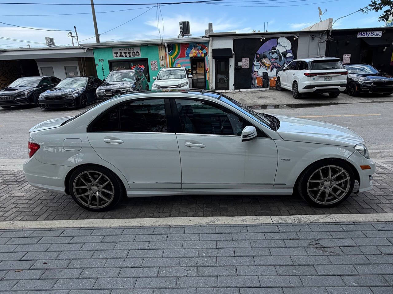 2012 Mercedes-Benz C-Class C 250 Sport 4dr Sedan - Arctic White exterior view 7