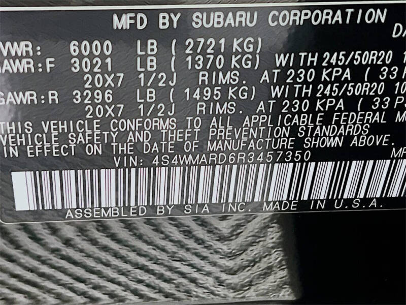 2024 Subaru Ascent Limited 8-Passenger