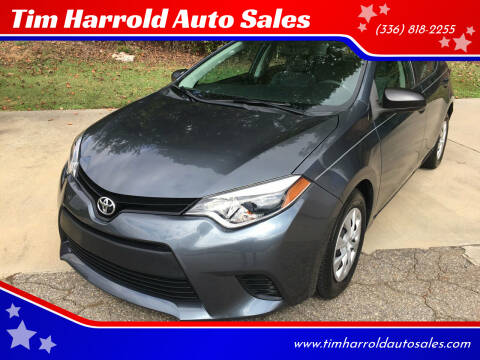 2014 Toyota Corolla for sale at Tim Harrold Auto Sales in Wilkesboro NC
