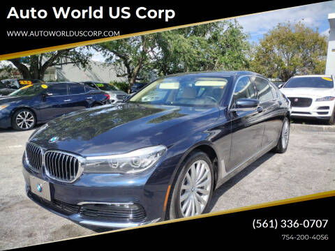 2016 BMW 7 Series for sale at Auto World US Corp in Plantation FL