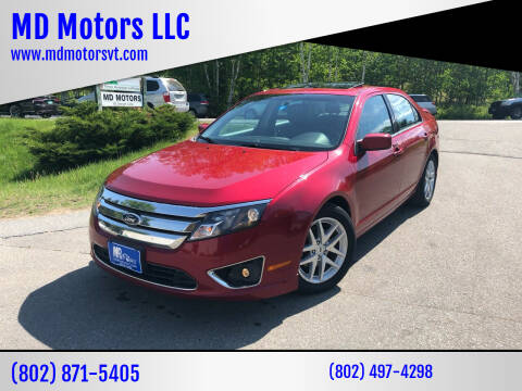 2012 Ford Fusion for sale at MD Motors LLC in Williston VT