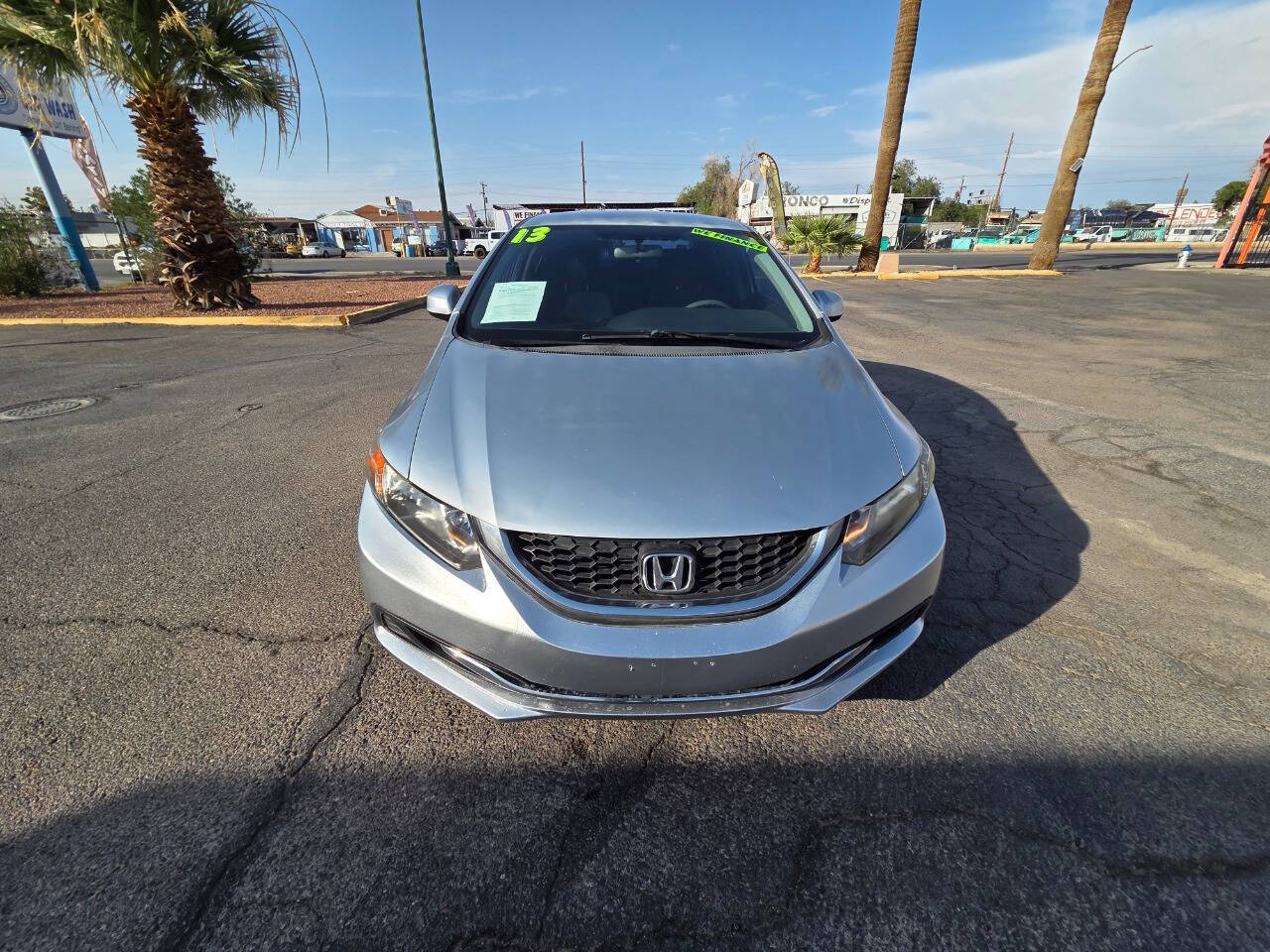Silver 2013 Honda Civic LX LX 4dr Sedan 5A 2