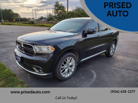 2015 Dodge Durango for sale at PRISED AUTO in Gladstone MI