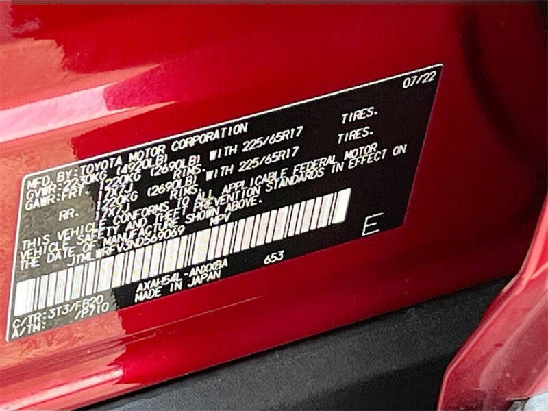 2022 Toyota RAV4 Hybrid LE