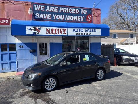2010 Toyota Corolla for sale at Native Auto Sales in Mendon MA