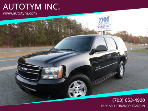 2007 Chevrolet Tahoe for sale at AUTOTYM INC. in Fredericksburg VA